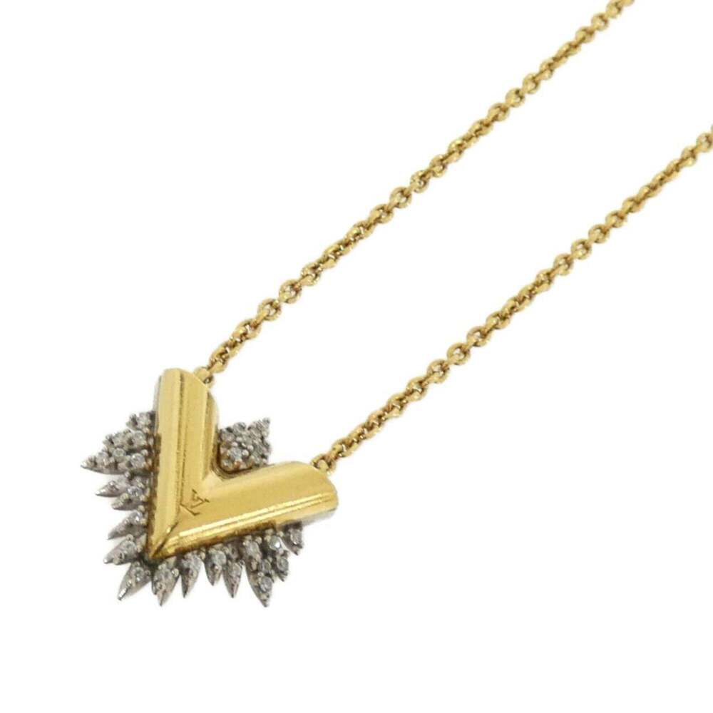 LOUIS VUITTON Gold Necklace - Picture 1 of 6
